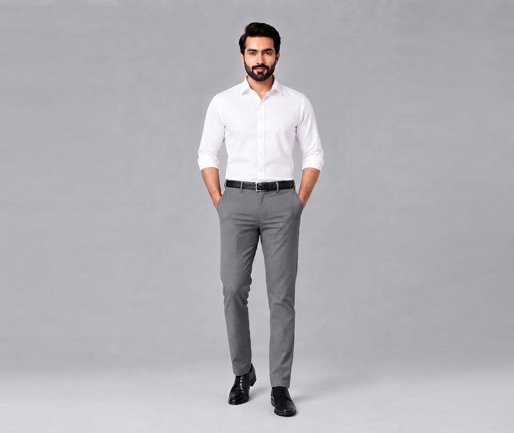 Men’s Tailored Formal Pants – Grey