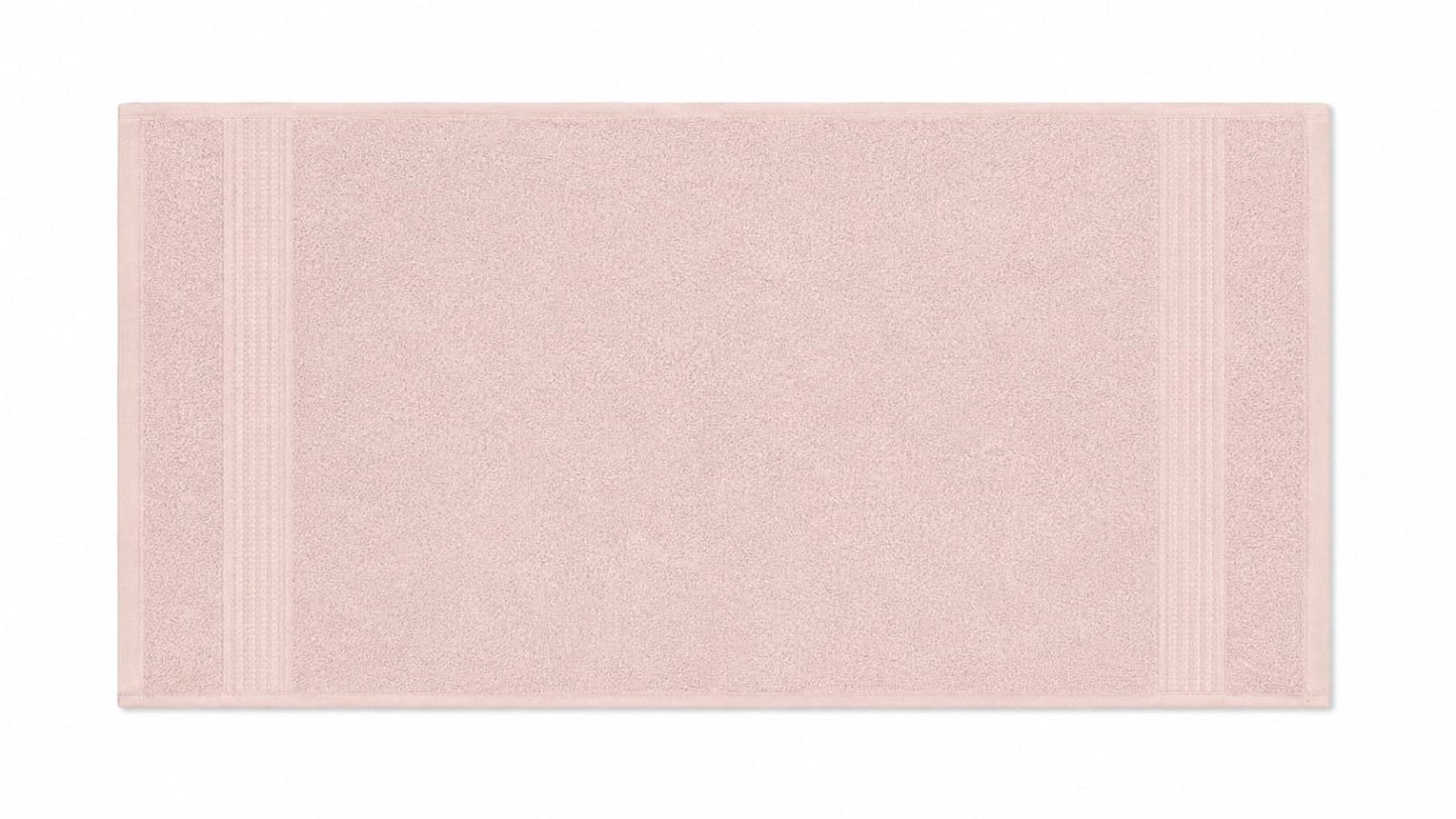 Soft Cotton Bath Towel – Blush Pink & Beige (Pack of 2) 100% Cotton