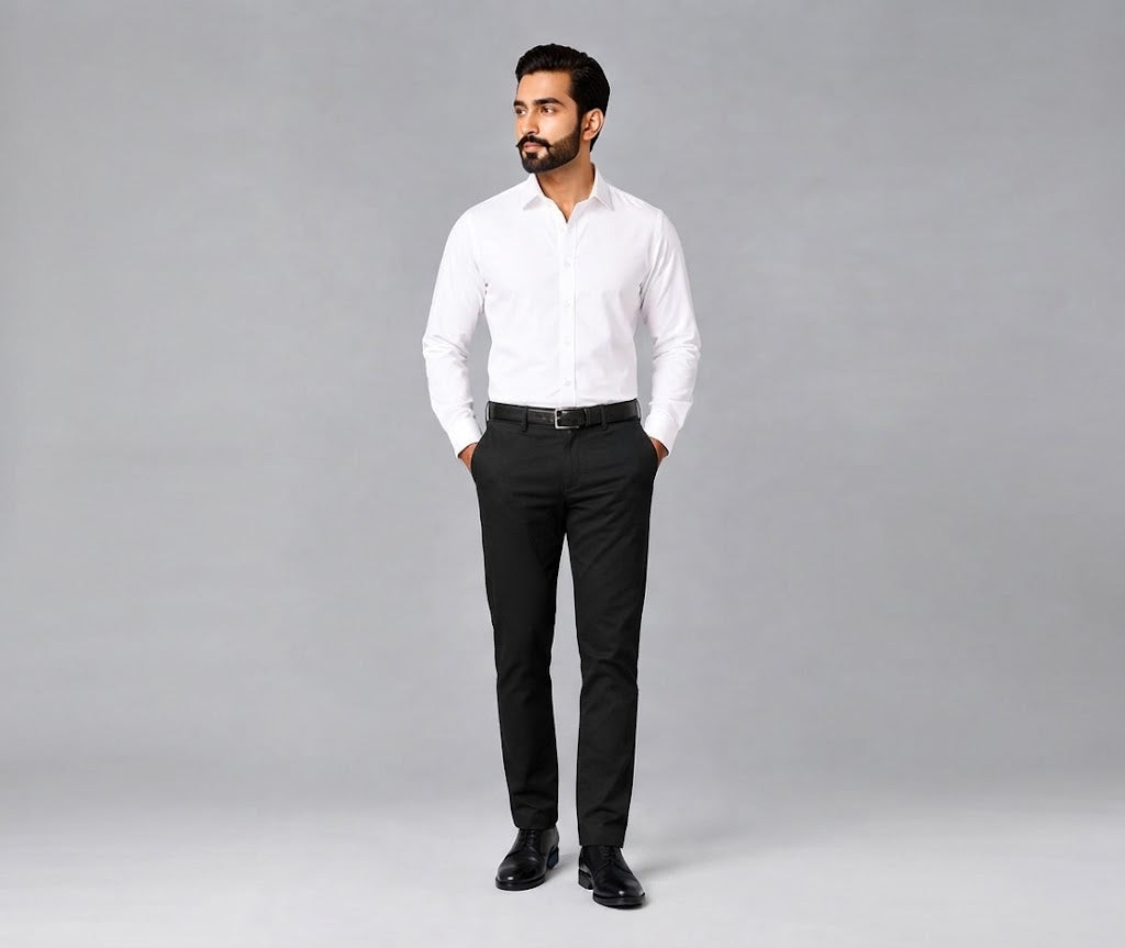 Men’s Tailored Formal Pants – Black