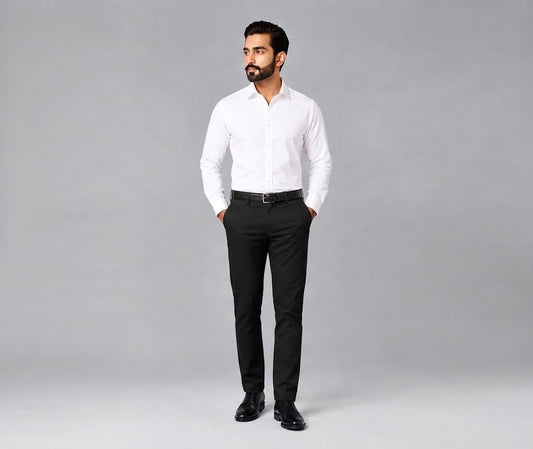 Men’s Tailored Formal Pants – Black