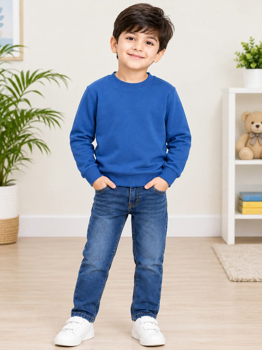 Kids’ Classic Crewneck Sweatshirt – Royal Blue