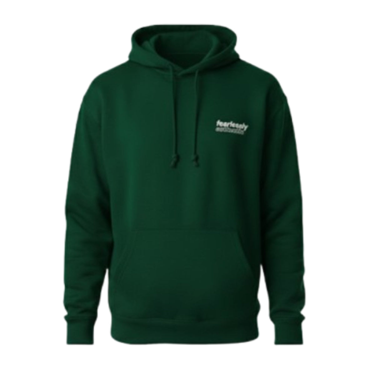 Fearlessly Authentic Graphic Hoodie – Forest Green