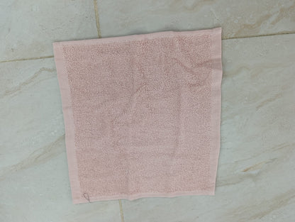 Pink Cotton Face Towels – 12-Piece Pack