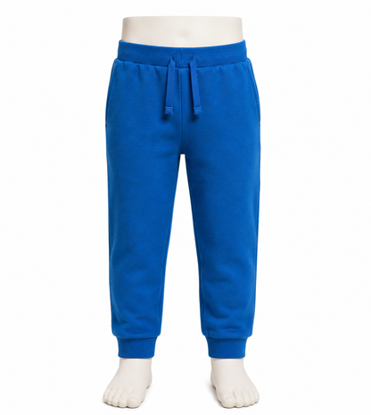 Kids Royal Blue Joggers - Front Product View