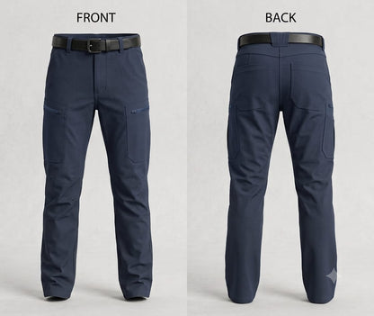 Men’s Tapered Cargo Pants – Navy Blue
