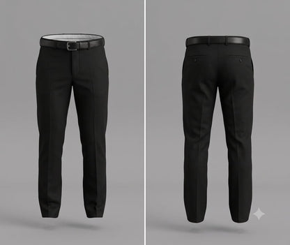 Men’s Tailored Formal Pants – Black