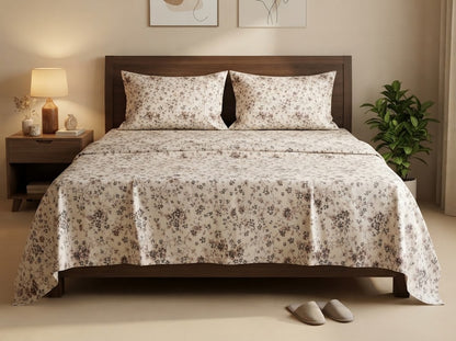 Autumn Ditsy King Bedsheet Set – 100% Cotton