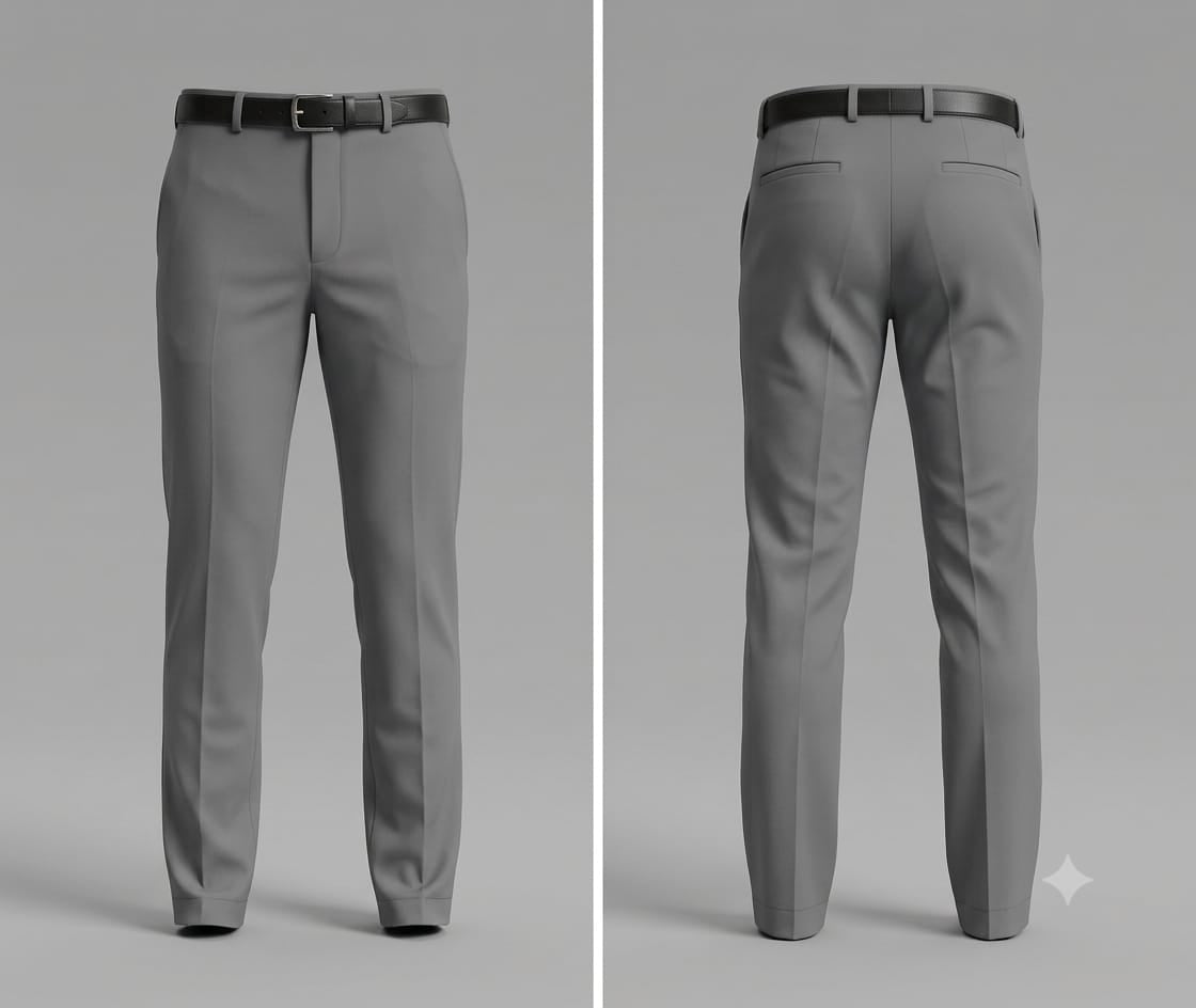 Men’s Tailored Formal Pants – Grey
