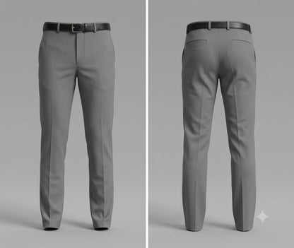 Men’s Tailored Formal Pants – Grey